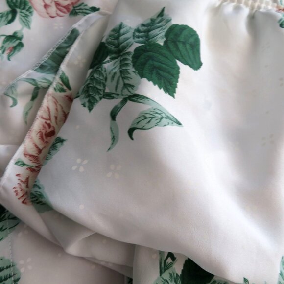 Vintage Swiss Polka Dot Floral Fabric Shower Curtain Blouson Valance by JCP - Picture 9 of 10